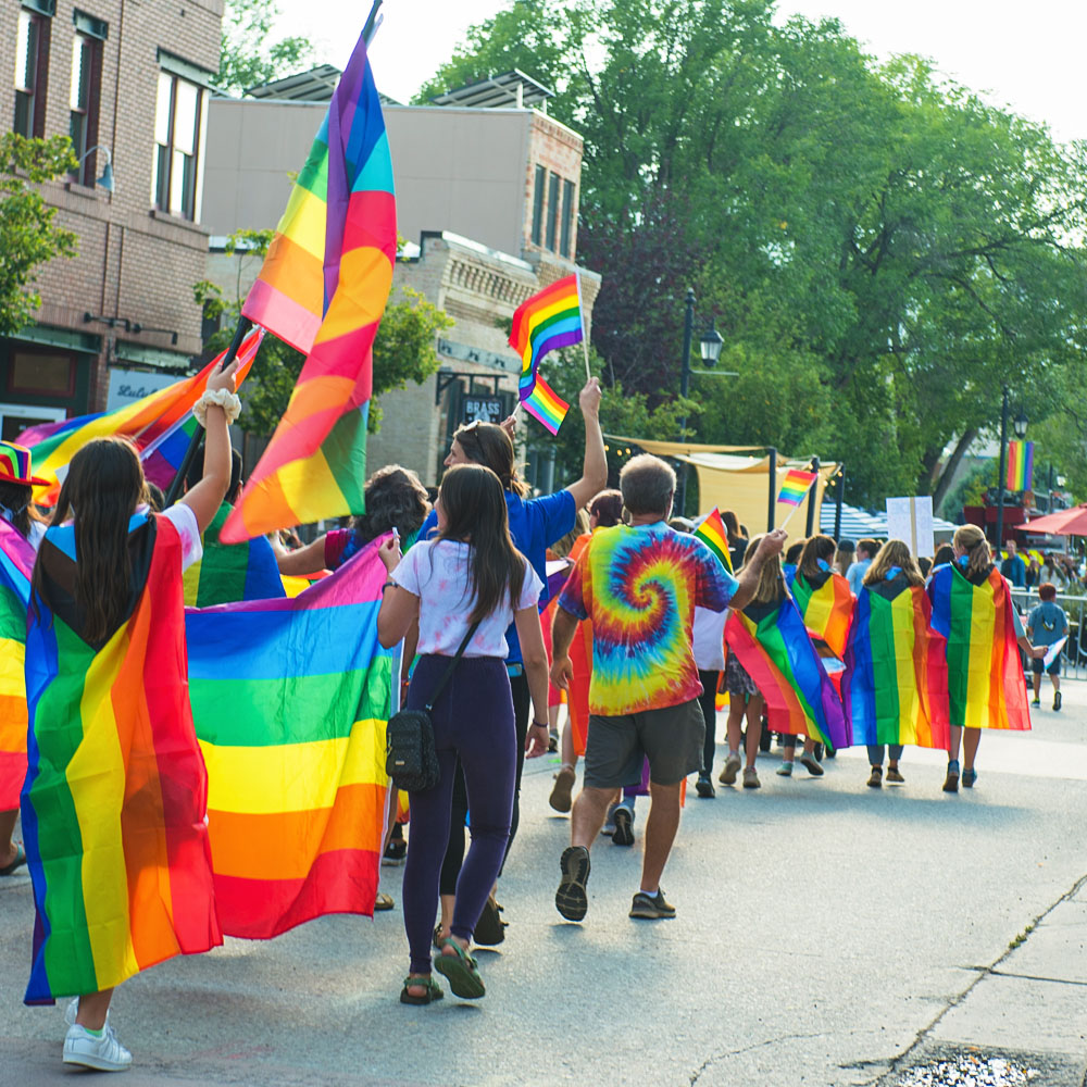 >First Friday “Family Block Party” & Pride Parade