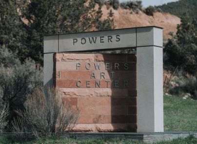 Powers Art Center sign