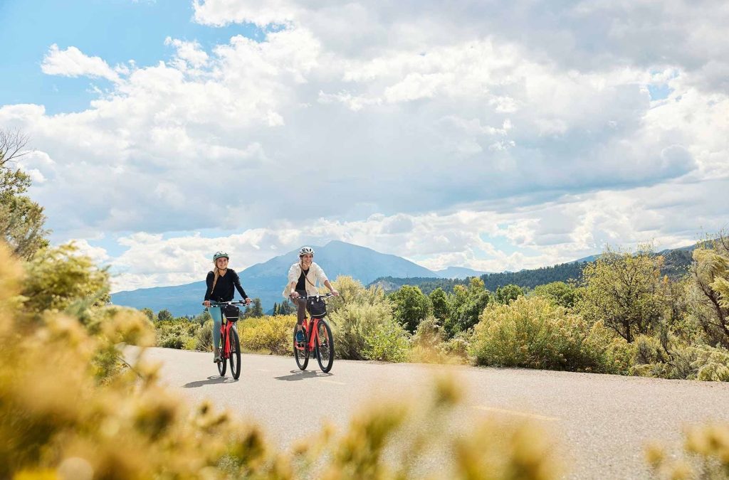 Biking on the Rio Grande trail in Carbondale